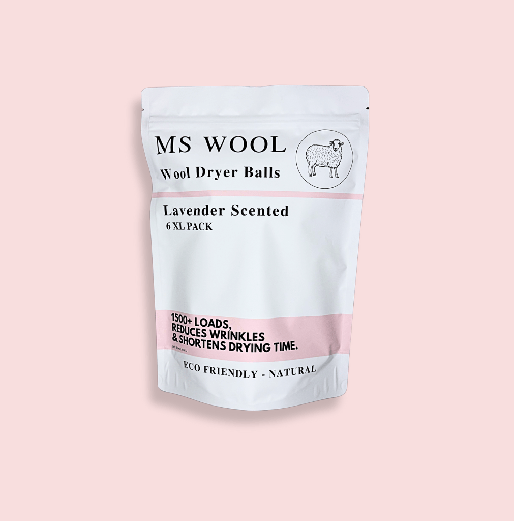 Scented Ms Wool Dryer Balls - (Pack of 6) - Lavender Scented