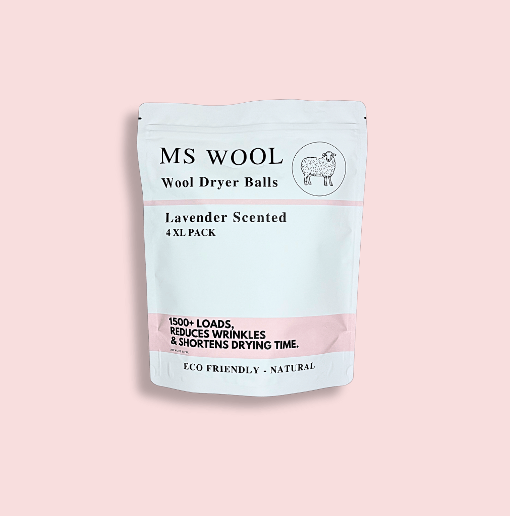 Scented Ms Wool Dryer Balls - (Pack of 4) - Lavender Scented